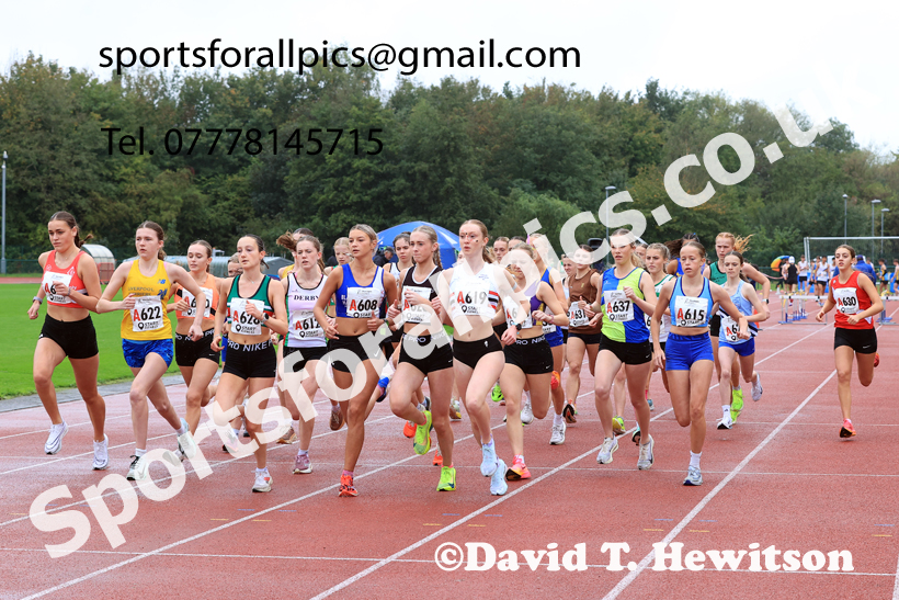 Womens Under-17s 2025 Northern Athletics Autumn Road Relays, Leigh, Lancashire. Photo: David T. Hewitson/Sports for All Pics